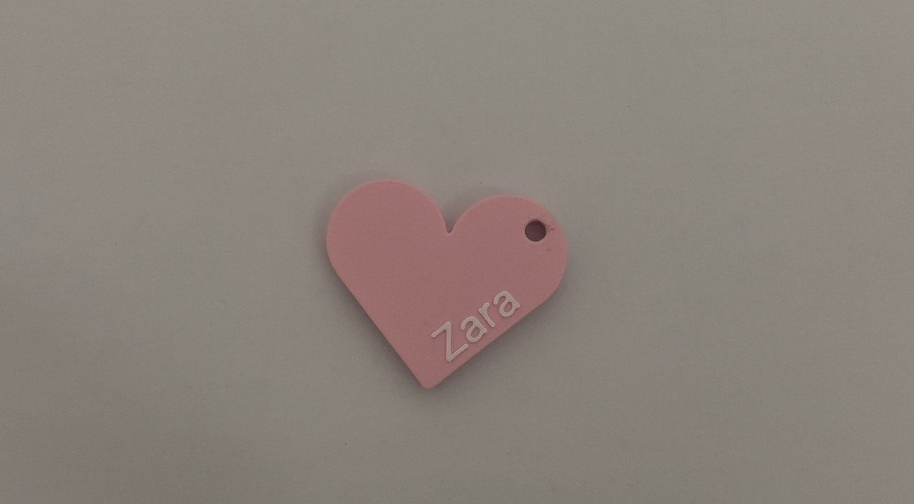 Hjärta  med Text (Två ólika färger)